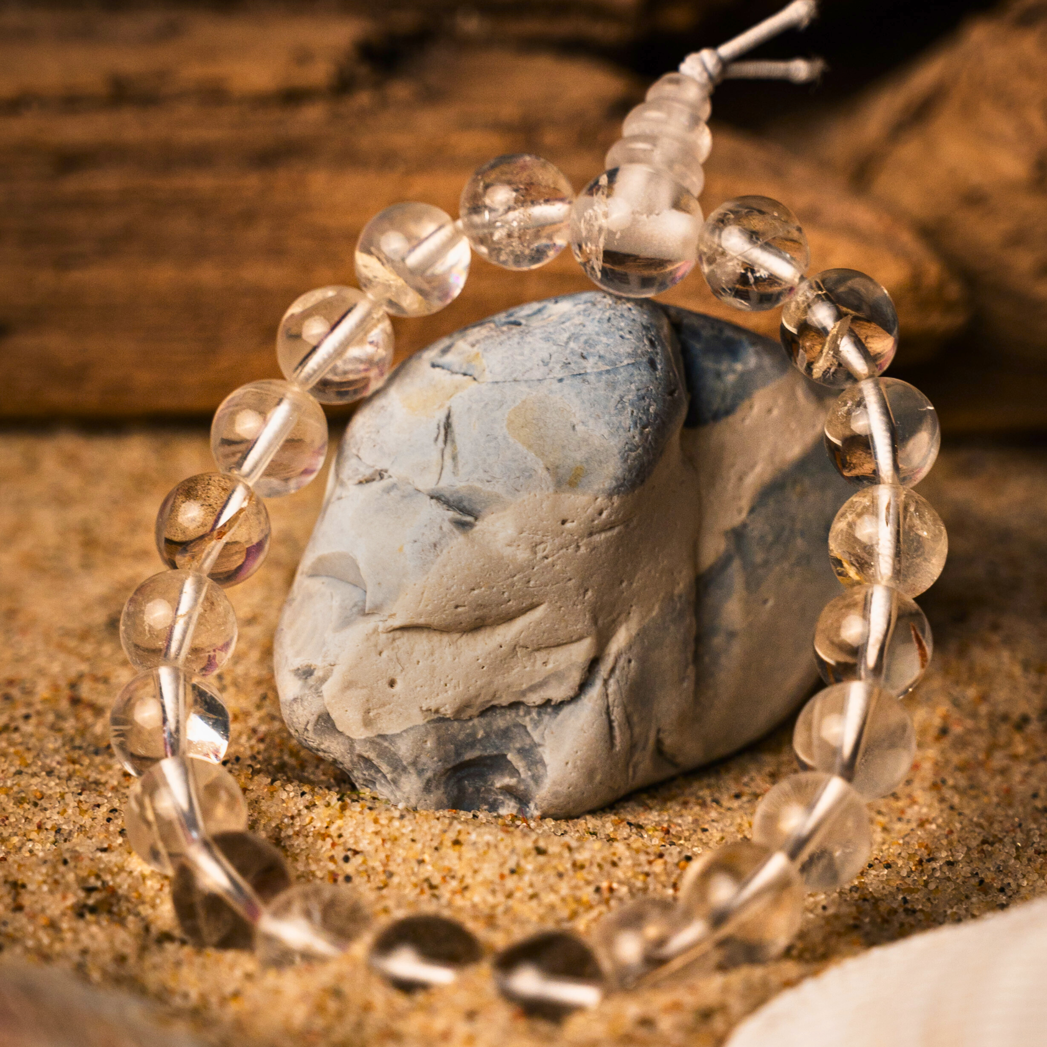 Bergkristall Powerarmband - Fokussierer