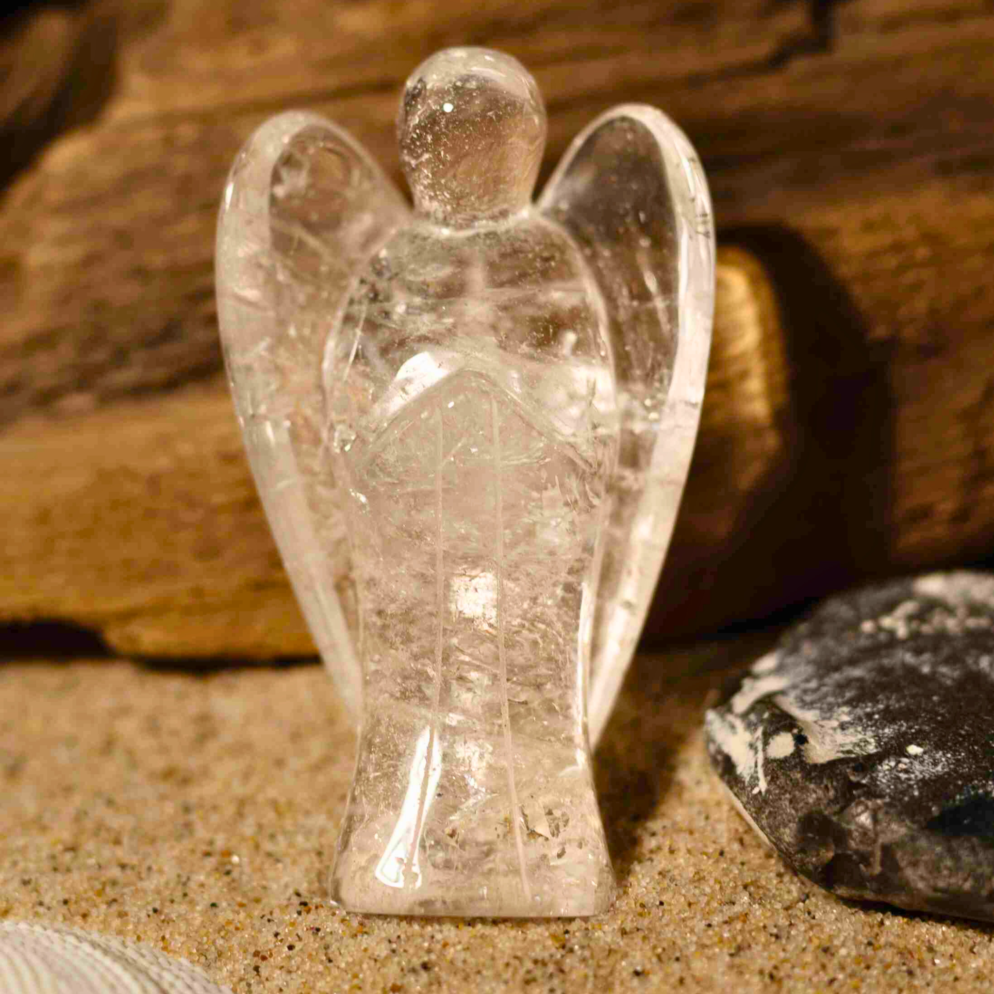 Bergkristall Engel (7,5 cm) - Herzöffner