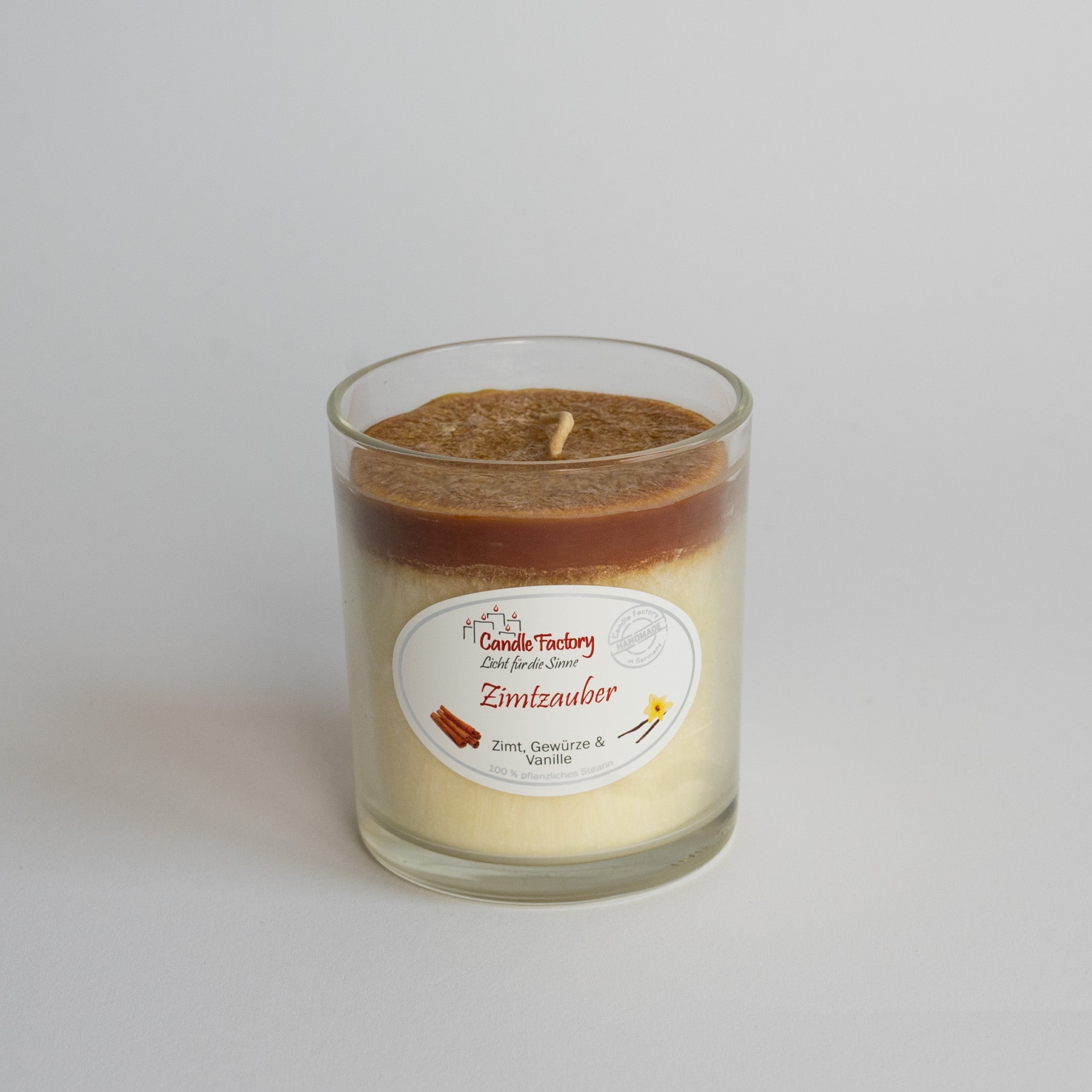 Stearin Kerze "Zimtzauber" - Seelenbalancierer