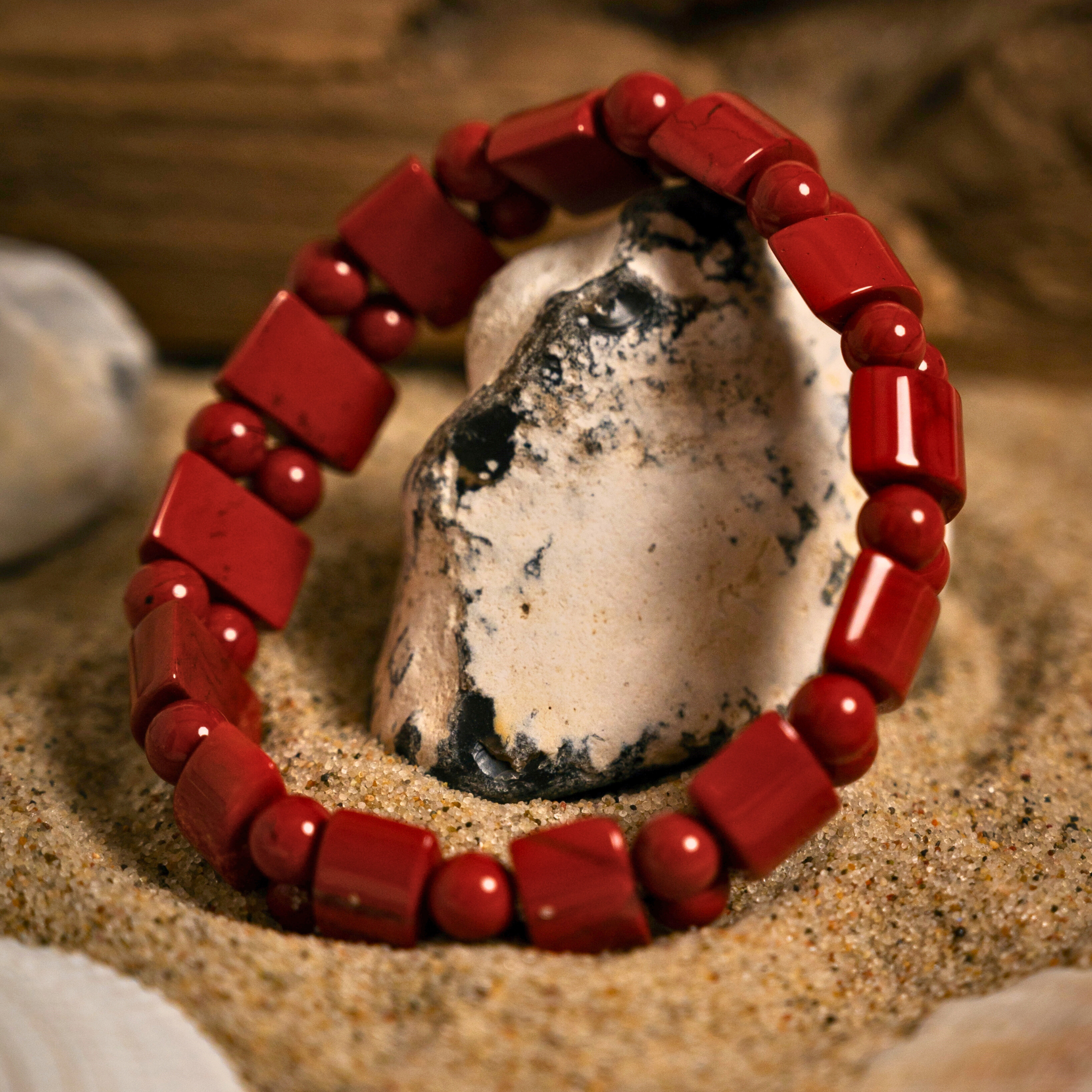 Roter Jaspis Armband - Seelenbalancierer