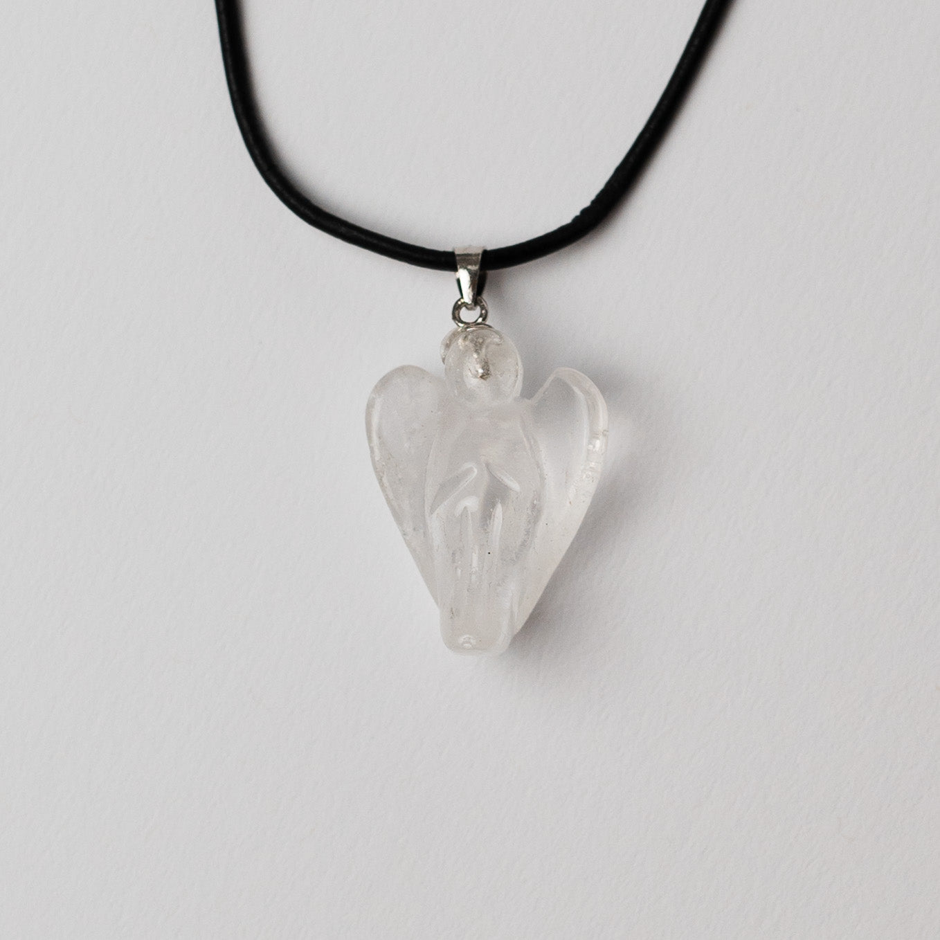 Bergkristall Engel (Kettenanhänger, 925) - Seelenbalancierer