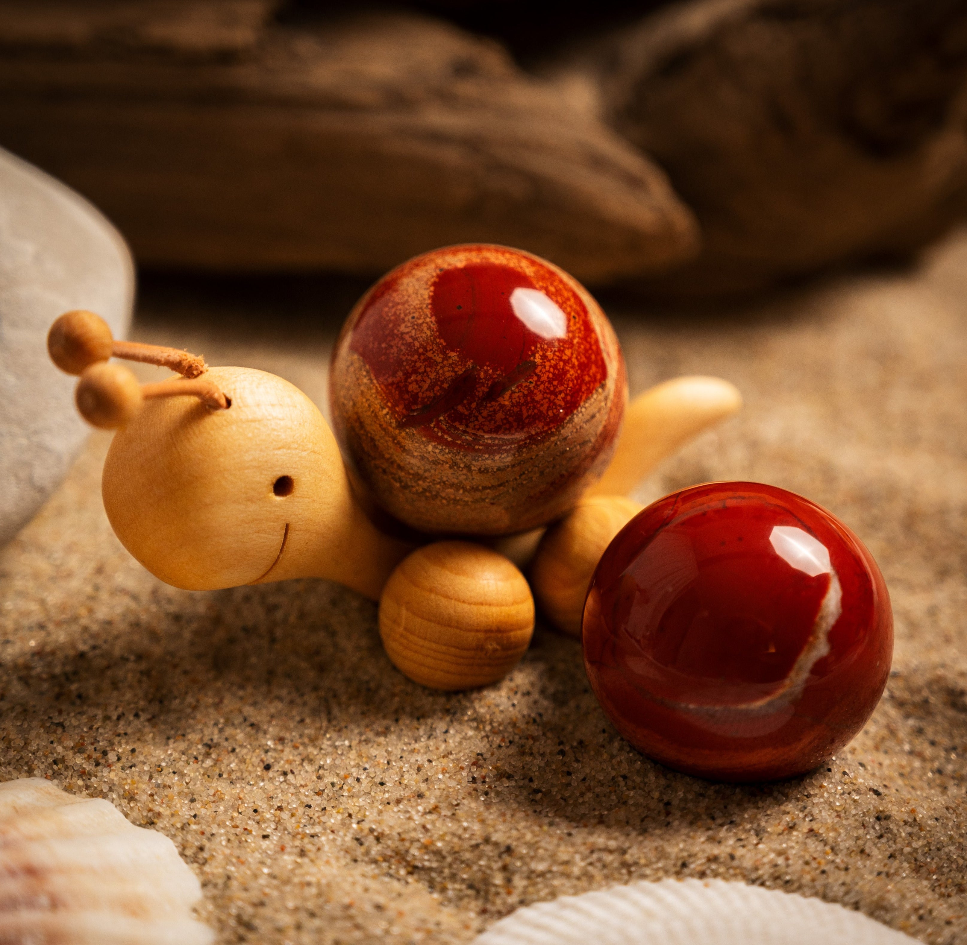 Roter Jaspis - Kugel - Seelenbalancierer